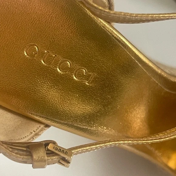 NEW AUTHENTIC GUCCI SWAROVSKI WEDGES - Picture 17 of 17